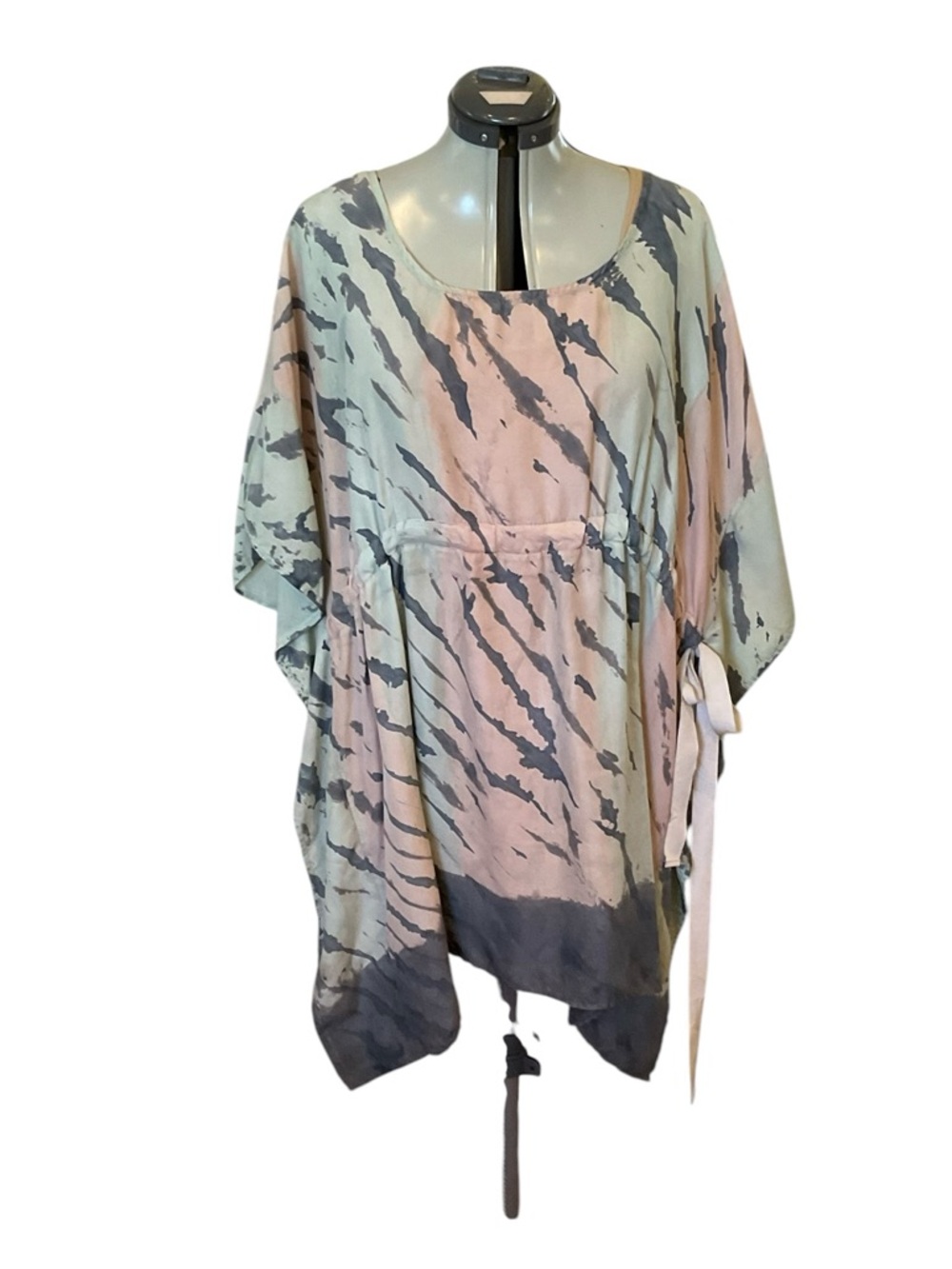 Green Dragon silk coverup size L